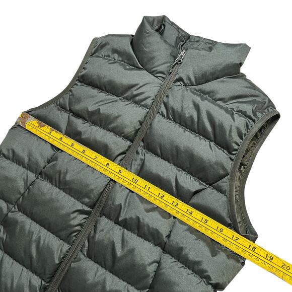 Eddie Bauer Women’s EB650 Down Puffer Vest Green Full Zip Size Medium outdoors - Picture 7 of 12